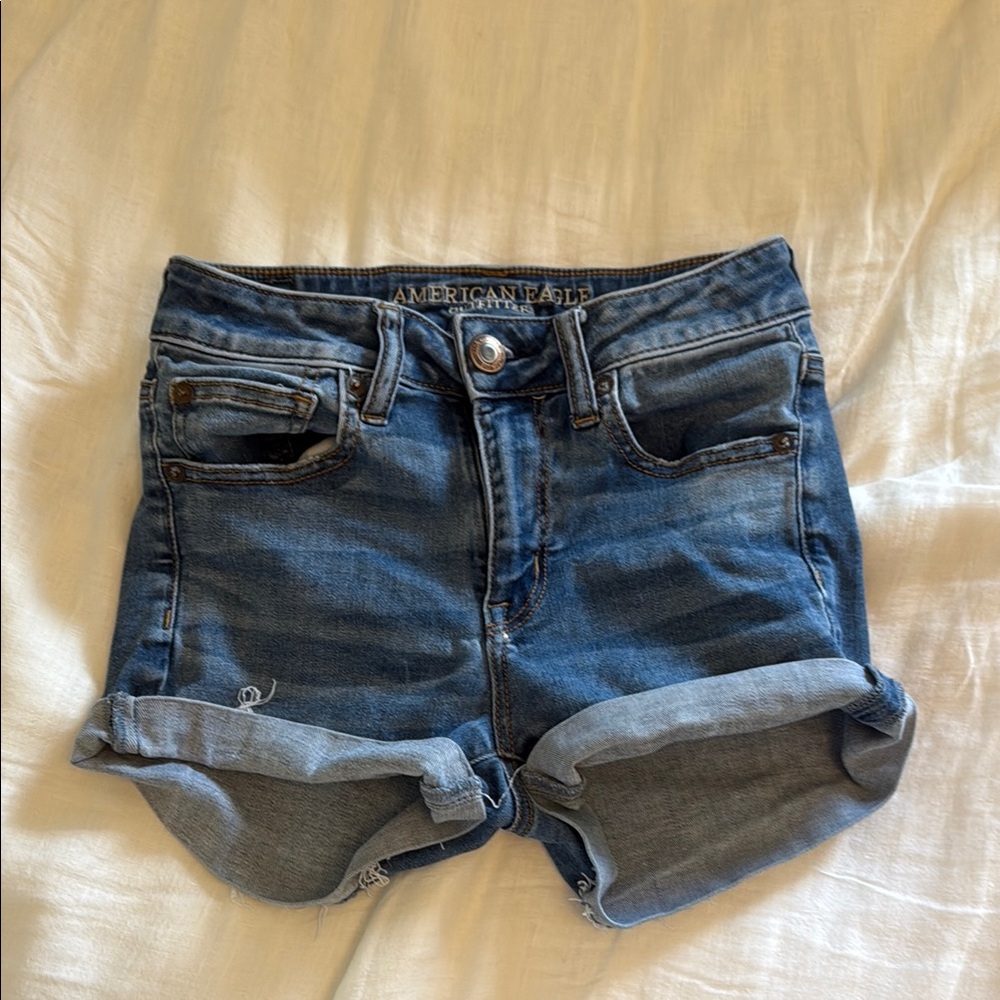 American Eagle Outfitters Light Blue Denim Shorts